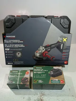Amoladora Parkside Performance 20V con Batería