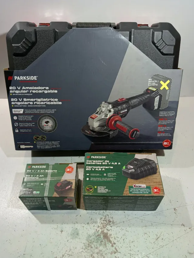 Amoladora Parkside Performance 20V con Batería