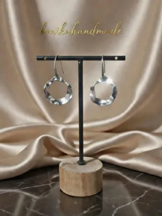 Pendientes plata diseño orgánico