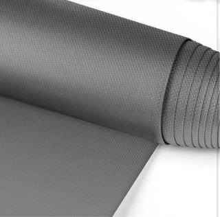 Estor gris y blanco cortina persiana