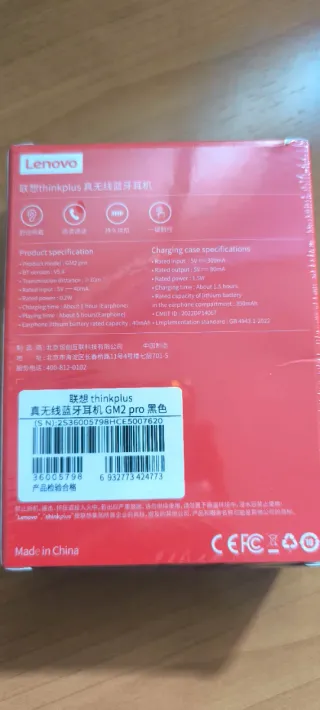 Lenovo Thinkplus TWS Auriculares Bluetooth