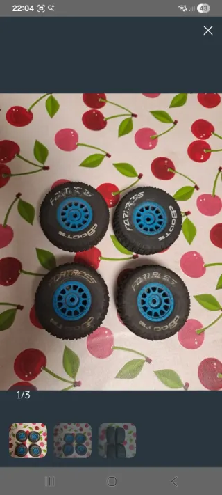 Ruedas para coche RC (4 unidades)