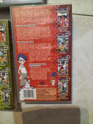 Cintas VHS Digimon (4 unidades)