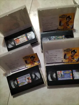 Cintas VHS Digimon (4 unidades)