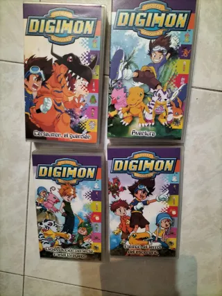 Cintas VHS Digimon (4 unidades)