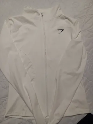 Conjunto Gymshark Mujer Blanco y Negro