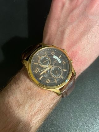 Reloj Guess Dorado y Marrón Hombre