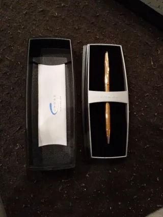 Bolígrafo Cross Dorado 14k