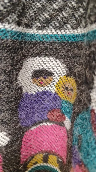 Vestido mini mujer Boho S Marrón