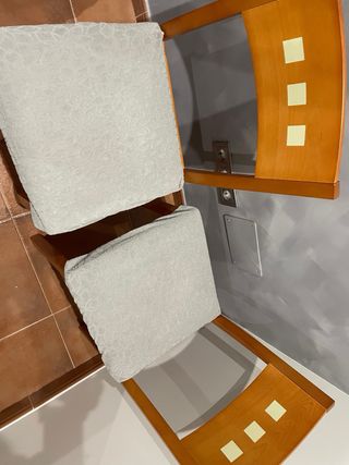 Mesa de comedor extensible madera y cristal