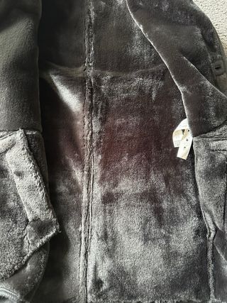 Giacca Zara Uomo Nera elegante con pelliccia