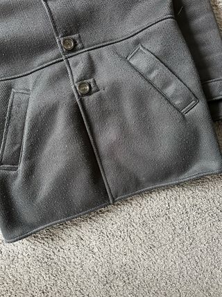 Giacca Zara Uomo Nera elegante con pelliccia