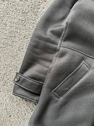 Giacca Zara Uomo Nera elegante con pelliccia