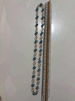 Collar Oro 18 quilates con Turquesas