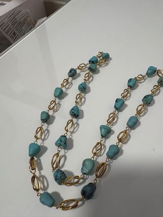 Collar Oro 18 quilates con Turquesas