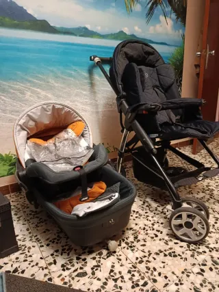 Carrito de bebé 3 piezas