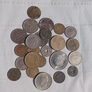 Lote monedas españolas y extranjeras