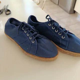 Scarpe blu corda