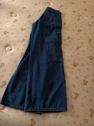 Pantalón vaquero cargo azul