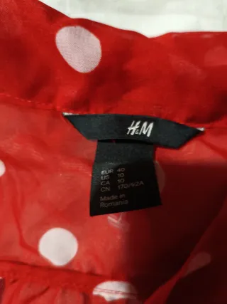 Camisa H&M transparente lunares