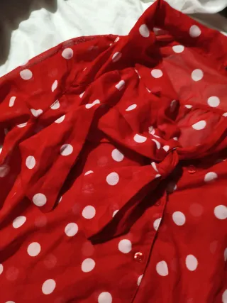 Camisa H&M transparente lunares