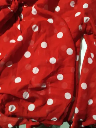 Camisa H&M transparente lunares