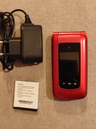 Teléfono Uleway Rojo Botones Grandes. Muy poco uso