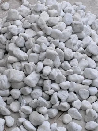 Piedra Macael Blanca Decorativa Jardín