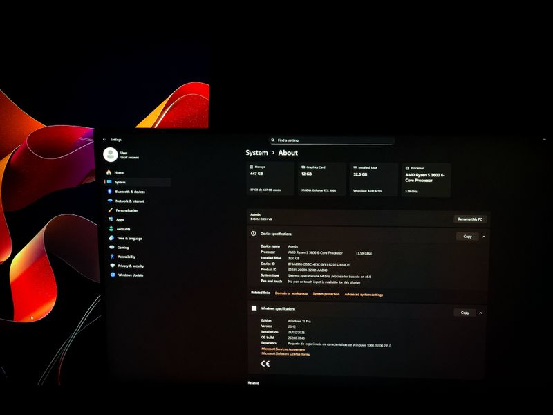 PC PRO IA 3060 12GB + 32GB + Win11 Pro + Ryzen 5 afbeelding 3