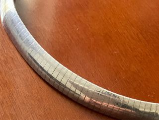 Cadena de plata estilo Omega