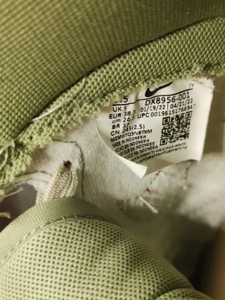 Nike Dunk High Beige/Rosso Tg 38.5