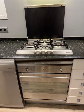 Horno Smeg con placa de gas