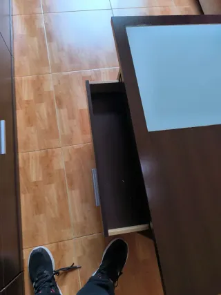 Mesa de centro madera y cristal