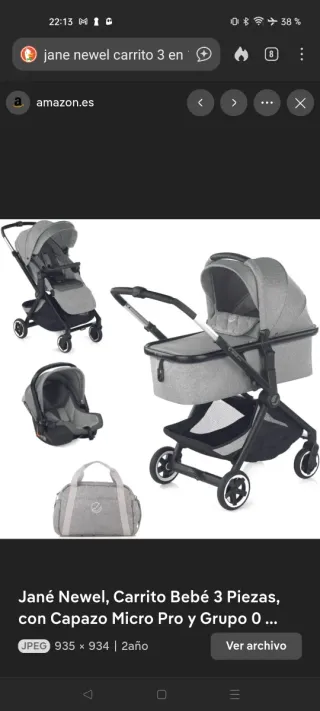Carrito Jane Newel 3 en 1
