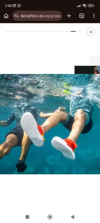 Escarpines niño Decathlon T. 30-31. Fácil de poner