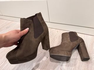 Botines marrones de tacón