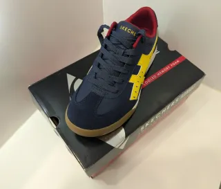 Zapatillas Skechers Urbanas Azul y Amarillo