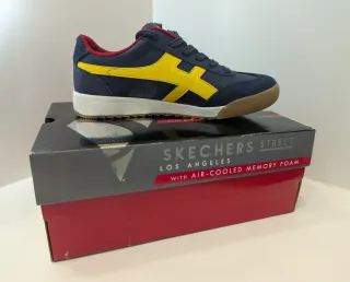 Zapatillas Skechers Urbanas Azul y Amarillo