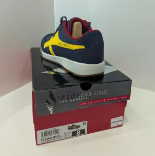 Zapatillas Skechers Urbanas Azul y Amarillo