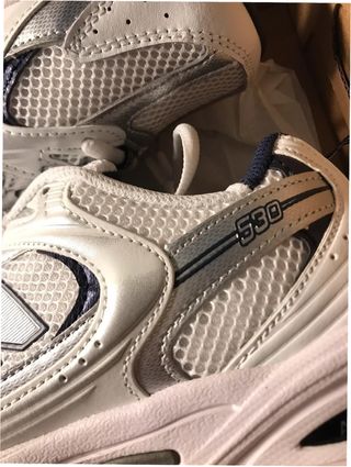 New Balance 530 Talla 40 Blanco Plata Marino