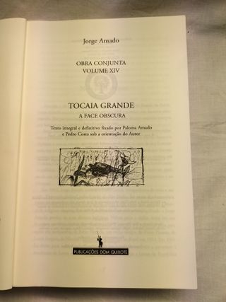 Livro "Tocaia Grande" - Jorge Amado - CXL 4