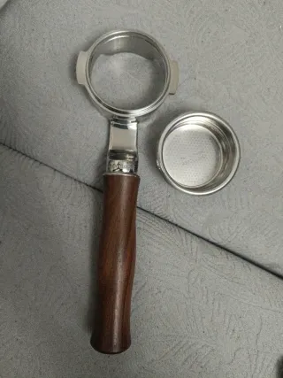 Portafiltro café madera