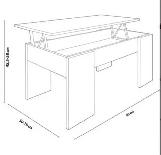 Mesa auxiliar elevable