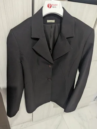 Blazer Combipel marrone moka tg S/M elegante chic
