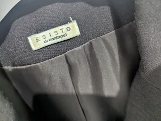 Blazer Combipel marrone moka tg S/M elegante chic