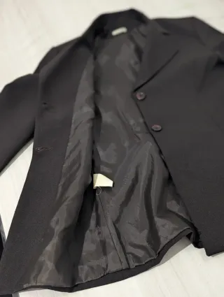 Blazer Combipel marrone moka tg S/M elegante chic