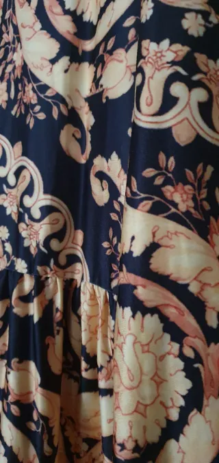 Vestido Largo Estampado Barroco XL