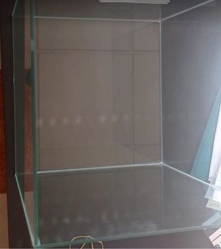 Acuario Cristal Cuadrado 25cm x 30cm sin marco