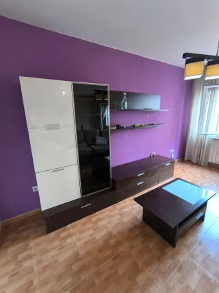 Mueble expositor cristal y madera