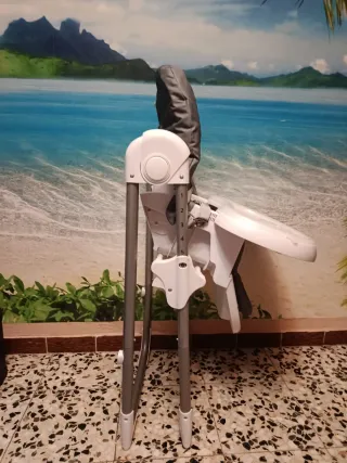 Trona bebé plegable respaldo reclinable